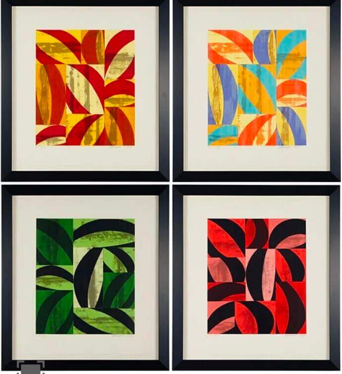 Colorful abstract art series by Charles Arnoldi, 2007, featuring vibrant geometric patterns, available at Chelsea Art Group - New York City top trusted art advisers in conceptual, drawing, painting, photography and sculpture.
